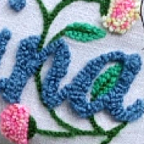 Bordado con aguja mágica fina  Hand embroidery art, Punch needle patterns,  Hand embroidery patterns flowers